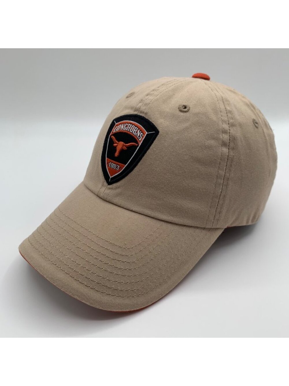 Texas Longhorns NCAA Vintage Beige Top of the World Relaxed Fit Strapback Hat Ne